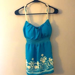 Two Beautiful crop tops with embroidery- black and Blue